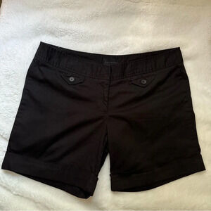 The Limited Y2K Vintage Black Dress Shorts Pockets Sz 10 Cotton Blend Chino 2000
